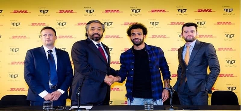 محمد صلاح سفيراً لعلامة شركة دي إتش إل إكسبريس
