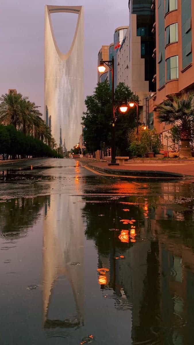غرق شوارع الرياض